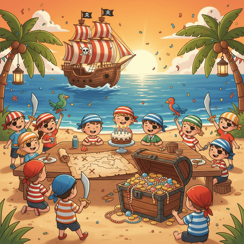 Escape game pirate pour anniversaire : scénario complet